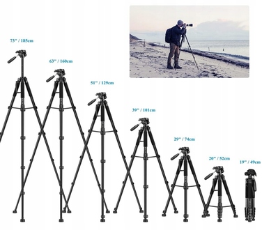 Мобільний штатив для камери Victiv NT72 з поворотною головкою та тримачем для телефону