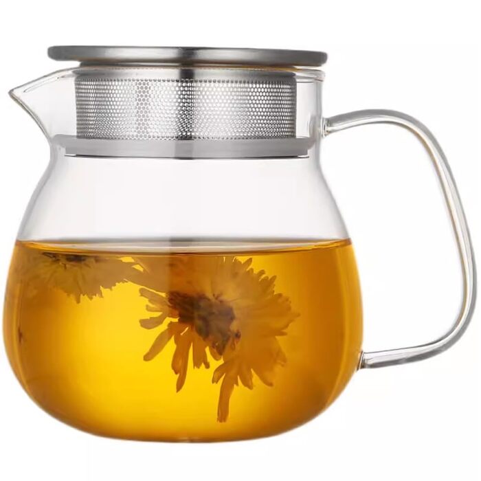 Скляний чайник Teekanne з ситом та кришкою з нержавіючої сталі, 500 мл