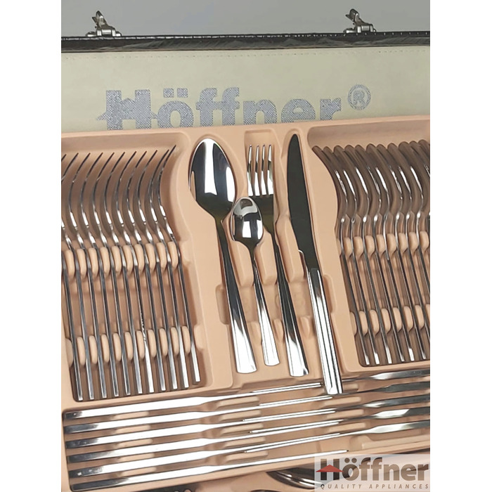 Набір столових приборів Hoffner, глянцеві, 72 предмети