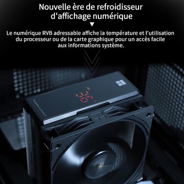 Thermalright Assassin X 120R Digital White - кулер для CPU з 4 тепловими трубами, цифровим дисплеєм та PWM вентилятором (AM5, LGA1700/1851/1150/1151/1200)