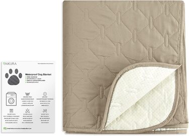 Водонепроникний килимок для собак, килимок для котів, антиковзкий, міцний, для захисту дивану, ліжка, автокрісла, можна прати в пральній машині (172 x 208 см, Хакі, M (137x208 см))