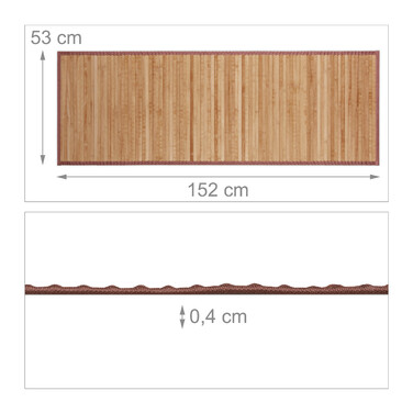 Relaxdays Bamboo Mat Natural