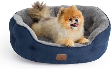 Ліжко для котів BEDSURE, 63x53x20 см, Navyblau (темно-синій), з подушкою, для котів та маленьких собак