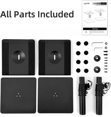 Підставка для колонок Suptek - 2 шт., чорний колір, 20 x 16.5 см, SDM003MB/SDM001T