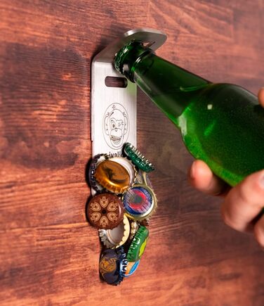 Ivalio Magnetic Bottle Opener | Strong Magnet Bottle Opener | Wall & Refrigerator Mounting | magnetic bottle opener | bottle opener