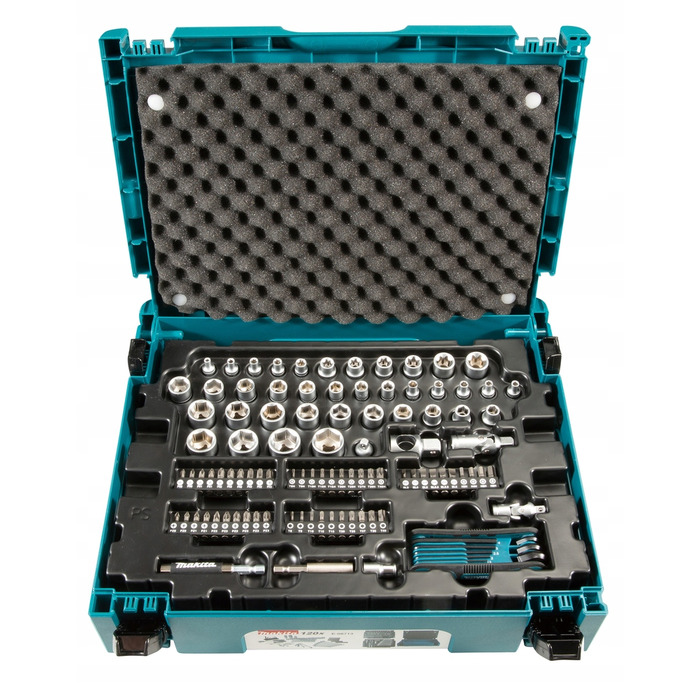 Набір ручних інструментів Makita E-08713 у кейсі Makpac, 120 предметів