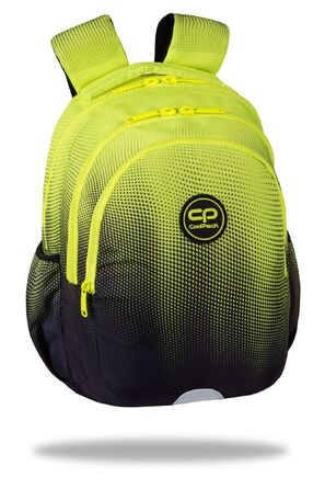 Багатовідсіковий шкільний рюкзак CoolPack, чорний з жовтими та золотистими акцентами, 21 л