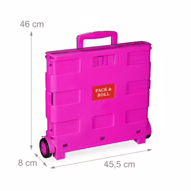 Relaxdays Folding Shopping Trolley