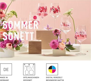 Набір келихів для аперитиву RITZENHOFF Sprizz (2 шт., 500 мл) - серія Sommersonett, малюнок: фрукти та гілки, Made in Germany