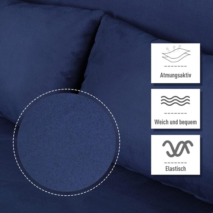 HOMCOM Adjustable Backrest Sleeper Sofa