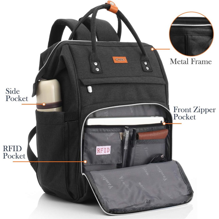 Жіночий рюкзак для школи та подорожей з відділенням для ноутбука 15.6