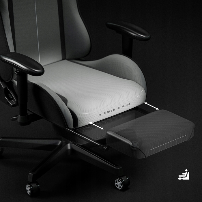 Ігрове крісло Diablo Chairs X-Starter, тканина, сіре