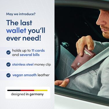 Чоловічий гаманець TRAVANDO Autin з RFID-захистом, гаманець для грошей, картхолдер для чоловіків, чорний/помаранчевий, стандартний розмір