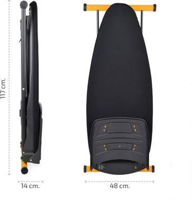Чохол для прасувальної дошки Foxydry, чорний, з підкладкою, 108 x 48 см, сумісний з Vivo