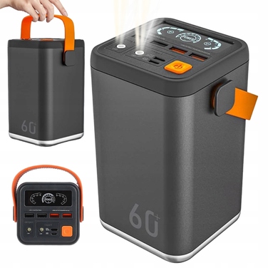 Потужний швидкий павербанк 60000 mAh 36W QC PD USB-C — зовнішній акумулятор для подорожей