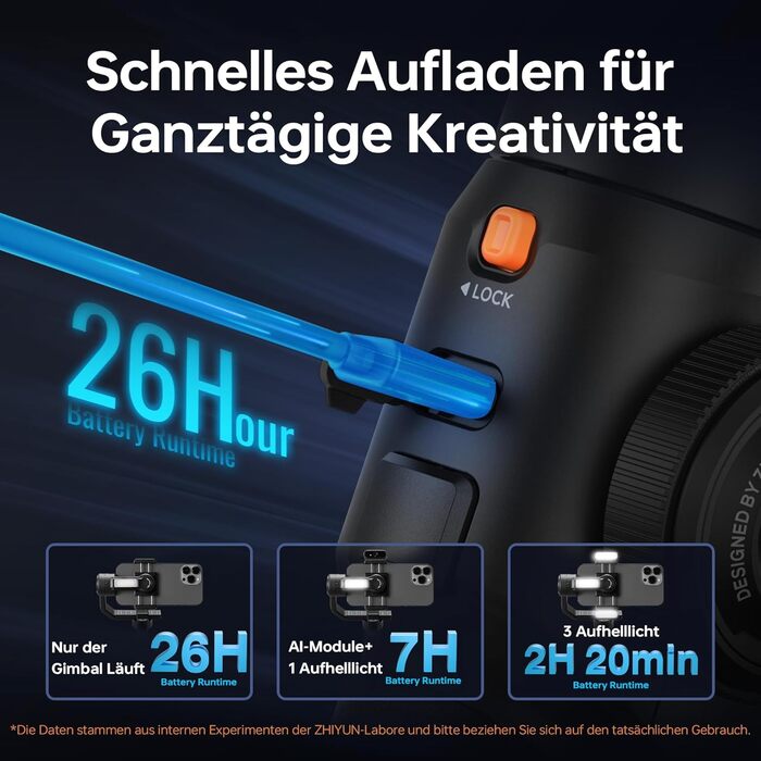 ZHIYUN Smooth 5S AI Pro: Стабілізатор для смартфона з AI, 3-осьовий, зі штативом, трекером, світлом, для зйомки Vlog, YouTube, TikTok