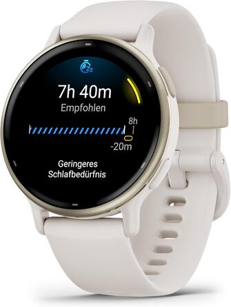 Розумний годинник Garmin Vivoactive 5 42mm з GPS, AMOLED дисплеєм, 11 днів роботи від акумулятора, фітнес-функціями та Garmin Pay (Слонова кістка/Кремовий)