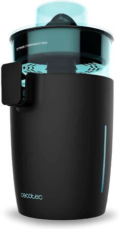 Електрична соковижималка для цитрусових Cecotec Essential TowerAdjust Easy Steel, 800 Вт, 0.35 л, чорна