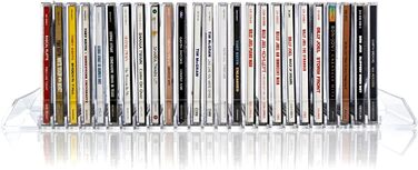 Прозорий акриловий стійка для зберігання CD Record-Happy, компактна, на 25 стандартних коробок