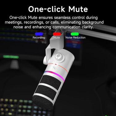 Мікрофон COMICA EJoy D10: Динамічний USB/XLR з RGB-підсвічуванням та шумозаглушенням