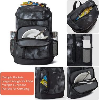 Рюкзак-холодильник TOURIT 28L з відкривачкою для пляшок, чорний (Batik)