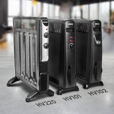 Конвекторний обігрівач Duronic 2000W з ручкою, компактний та енергоефективний (без екрану)