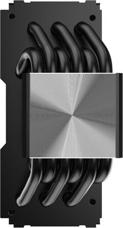 Cooler Master Hyper Hyoer 612 Apex: Повітряний кулер для CPU з чорним алюмінієвим покриттям, 4 теплові трубки, вентилятор MF120 Halo2 ARGB, підтримка LGA1700 & AM5, ARGB-виявлення, V2