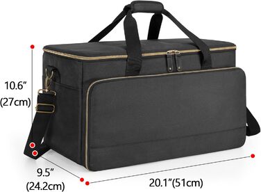 Сумка для DJ Trunab, органайзер кабелів, велика сумка для DJ з знімними перегородками та відділенням для ноутбука 15,6