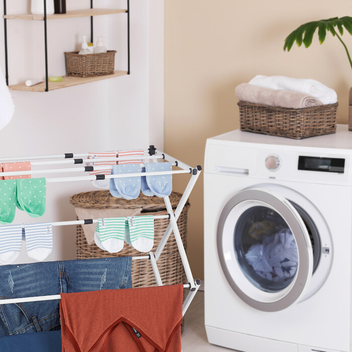 Relaxdays Folding and Extendable Clothes Rack
