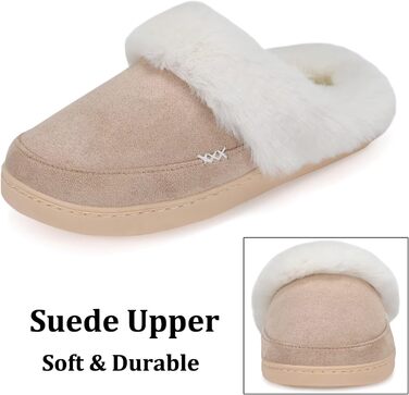 Тапочки жіночі NineCiFun, меморі-піна, теплі, з антиковзкою підошвою, для дому та вулиці, сірі (світло-сірі), 40/41.5 EU, хакі