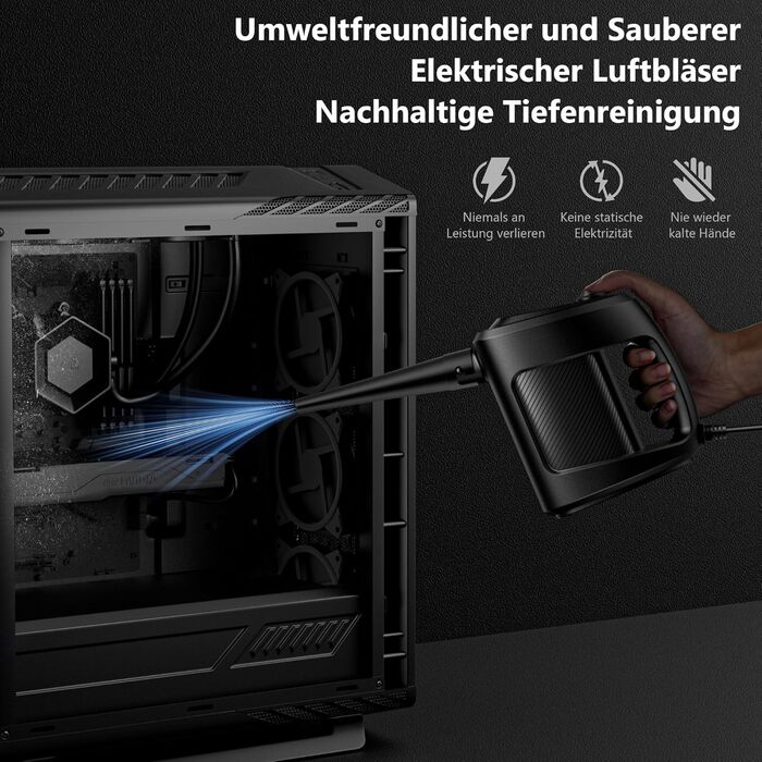 Електричний пилосос для пилу 150000 RPM - YJS350W-1. Потужний безщітковий мотор, металевий корпус