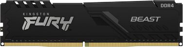 Kingston FURY Beast DDR4 32GB (2x16GB) CL18 Комплект оперативної пам'яті для ПК, 3600MHz