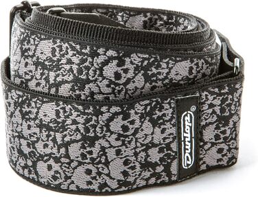 Гітарний ремінь Jim Dunlop Jacquard Fillmore жовтого кольору, універсальний розмір