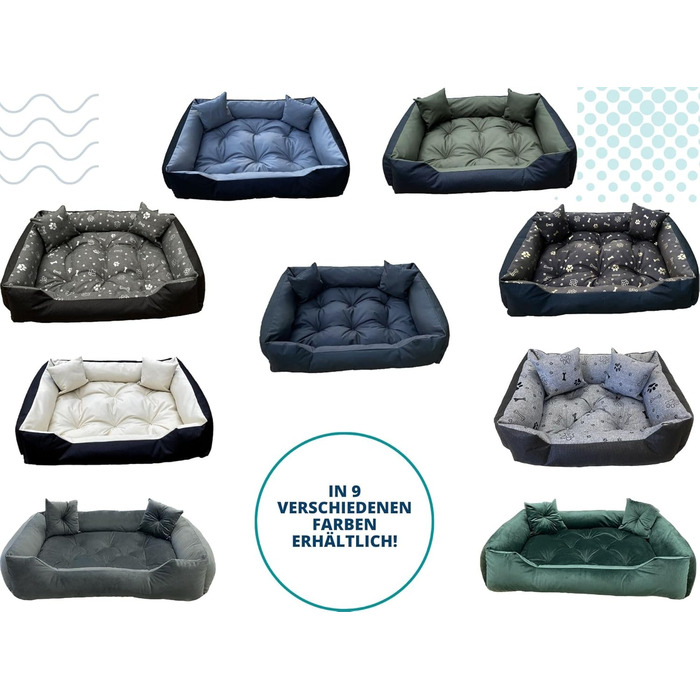 Ортопедичне собаче ліжко Dogs4Life Velours XXL (135x100 см) | Для великих собак | З водонепроникним покриттям | Зручне собаче ліжко | Зручне та миється | Для дому та вулиці