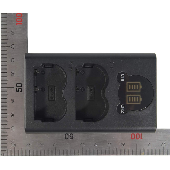 Запасна батарея DSTE 2X BP-511 + подвійне USB-зарядне пристрій з LCD-дисплеєм для Canon EOS (10D, 20Da, 300D, 30D, 40D, 50D, D30, D60, DM-MV100Xi, DM-MV430, DM-MV450, DM-MVX1i)