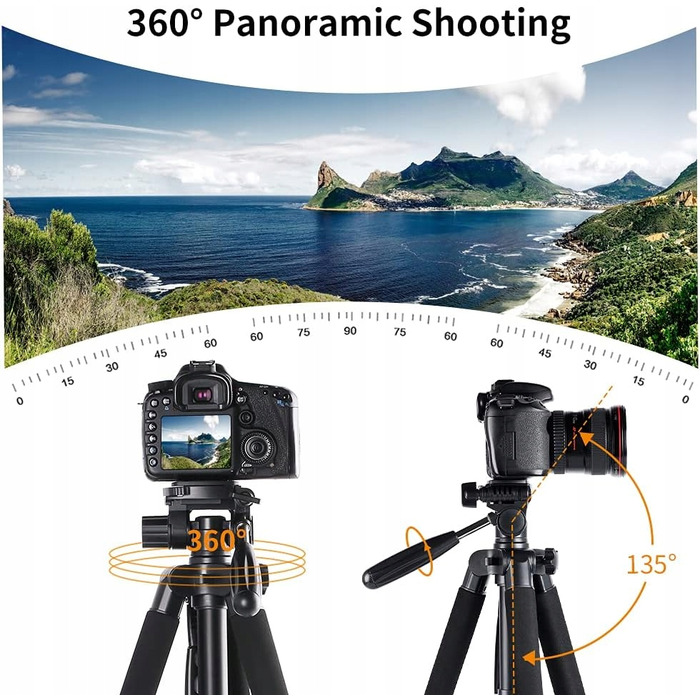 Штатив K&F Concept 175 см, чорний