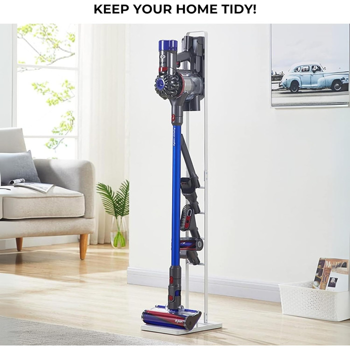 Підставка для пилососів Dyson: V15, V12, V11, V10, V8, V7, V6, DC58, DC59, DC62, DC74. Органайзер для акумуляторних пилососів Dyson. Рамка-тримач (S3189)