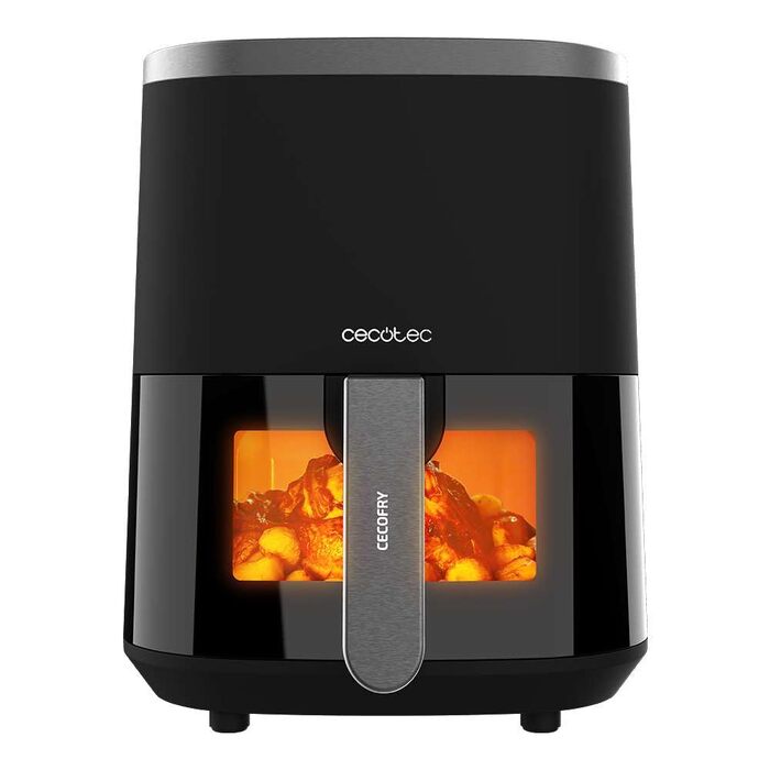 Аерофритюрниця без олії Cecotec Cecofry Fantastik Window 4000, 4 л, з вікном для перегляду, чорна