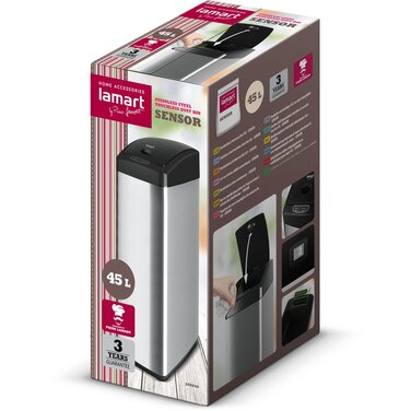 Бездотикнове сміттєве відро Lamart LT8049, 45 л