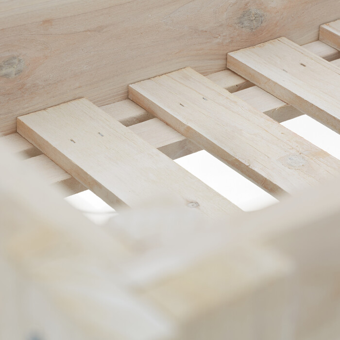 Relaxdays Підняте ліжко Wood White