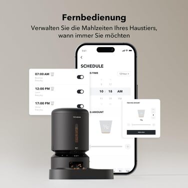 Автоматичний годівниця для котів PETLIBRO 5L з 2 мисками, 1080P камерою, WiFi, нічним баченням та сповіщеннями