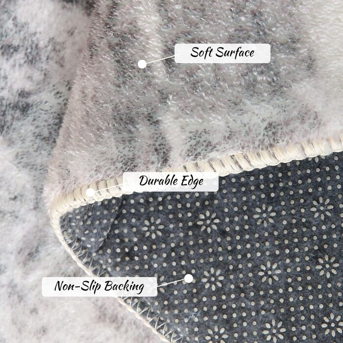 Килим Safunion для вітальні: великий, сучасний, абстрактний, короткий ворс, м'який, для спальні (80x120 см, 120x160 см), абстрактний, слонова кістка/багатобарвний