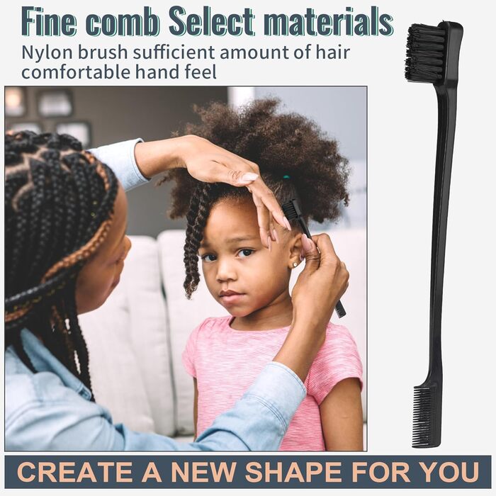 Набір гребінців для волосся з пульверизатором 200 мл: розпушувач, накручувач, двосторонній гребінь (чорний)