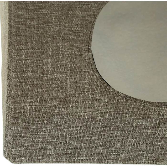Relaxdays Cat Cave Indoor, Retreat for Cats & Small Dogs, Pet Hideaway 2 Levels, HxWxD: 44 x 38 x 38 cm, grey