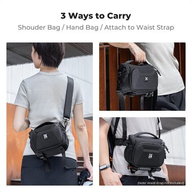 Сумка для камери K&F CONCEPT для DSLR/SLR, фотосумка, рюкзак, фоторюкзак, фотосумка на плече зі штативним кріпленням