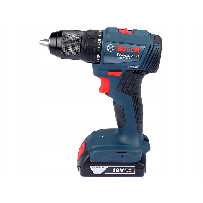 Дриль-шурупокрут Bosch GSR 185-Li, 2 x 2,0 Аг, у кейсі