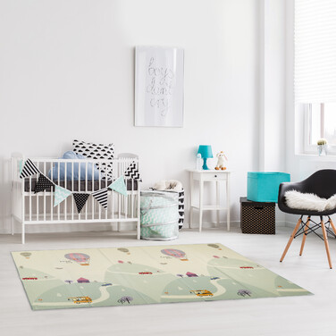 Relaxdays Play Mat - Street and Animal Motif, Foldable