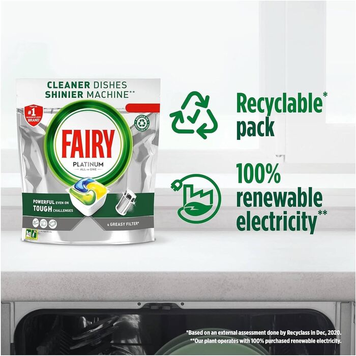 Таблетки для посудомийних машин Fairy Platinum All-in-1 Лимон, 51 шт