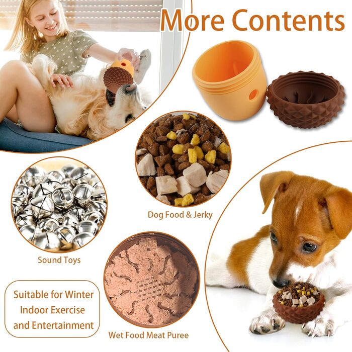 Футбольний м'яч для собак, іграшка для собак, іграшка для цуценят, м'яч для ласощів для собак, великий футбольний м'яч для собак, іграшка для собак, інтелектуальна іграшка для собак, для активностей з домашніми тваринами в приміщенні та на вулиці