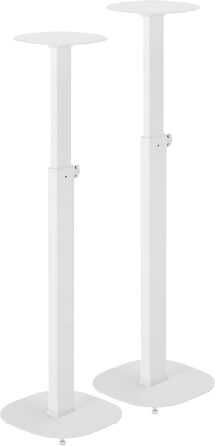 Підставки для колонок - 2 шт. Білі, висота 727-1171 мм, вантажопідйомність 10 кг кожна